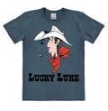 Lucky Luke - Portrait - T- Shirt Unisex - stone blue
