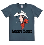 Lucky Luke - Portrait - T- Shirt Unisex - stone blue