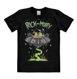Rick & Morty - Spaceship - T-Shirt Unisex - black