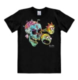 Rick & Morty - Eyeball Skull - T-Shirt Unisex - black