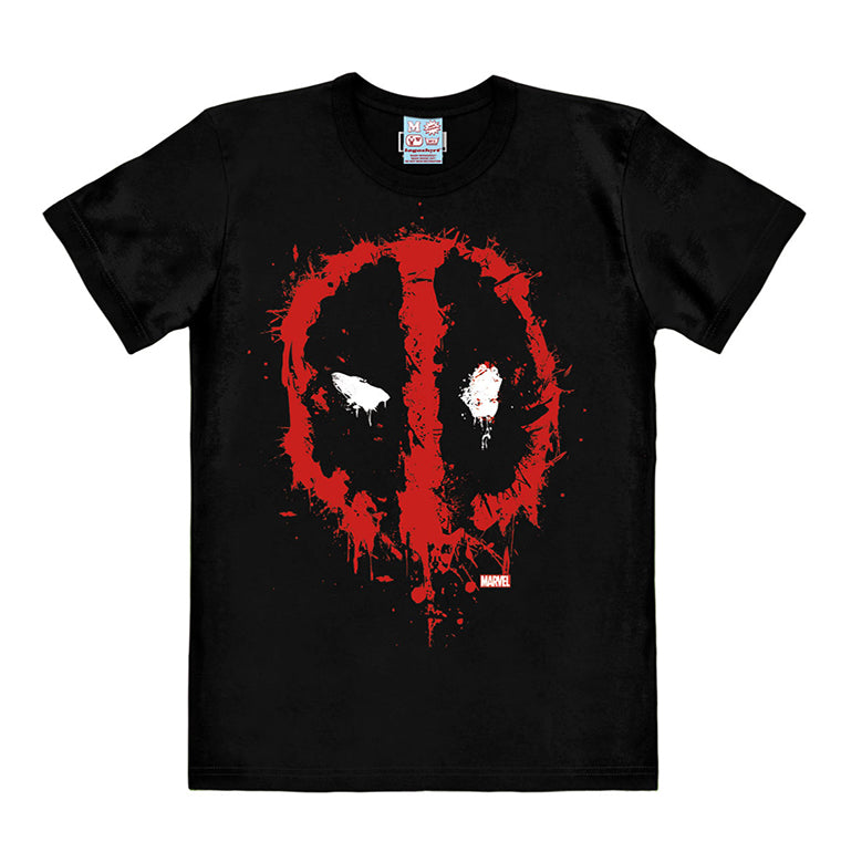 Marvel - Deadpool - Face - T-Shirt Unisex - black