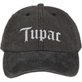 Tupac Unisex Baseball Cap: Gothic Logo (Charcoal Grey)