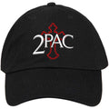 Tupac Unisex Baseball Cap: Cross Logo (Black)