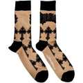Chaussettes invisibles unisexe Tupac : Motifs croix (sable) (pointure UK 7 - 11)