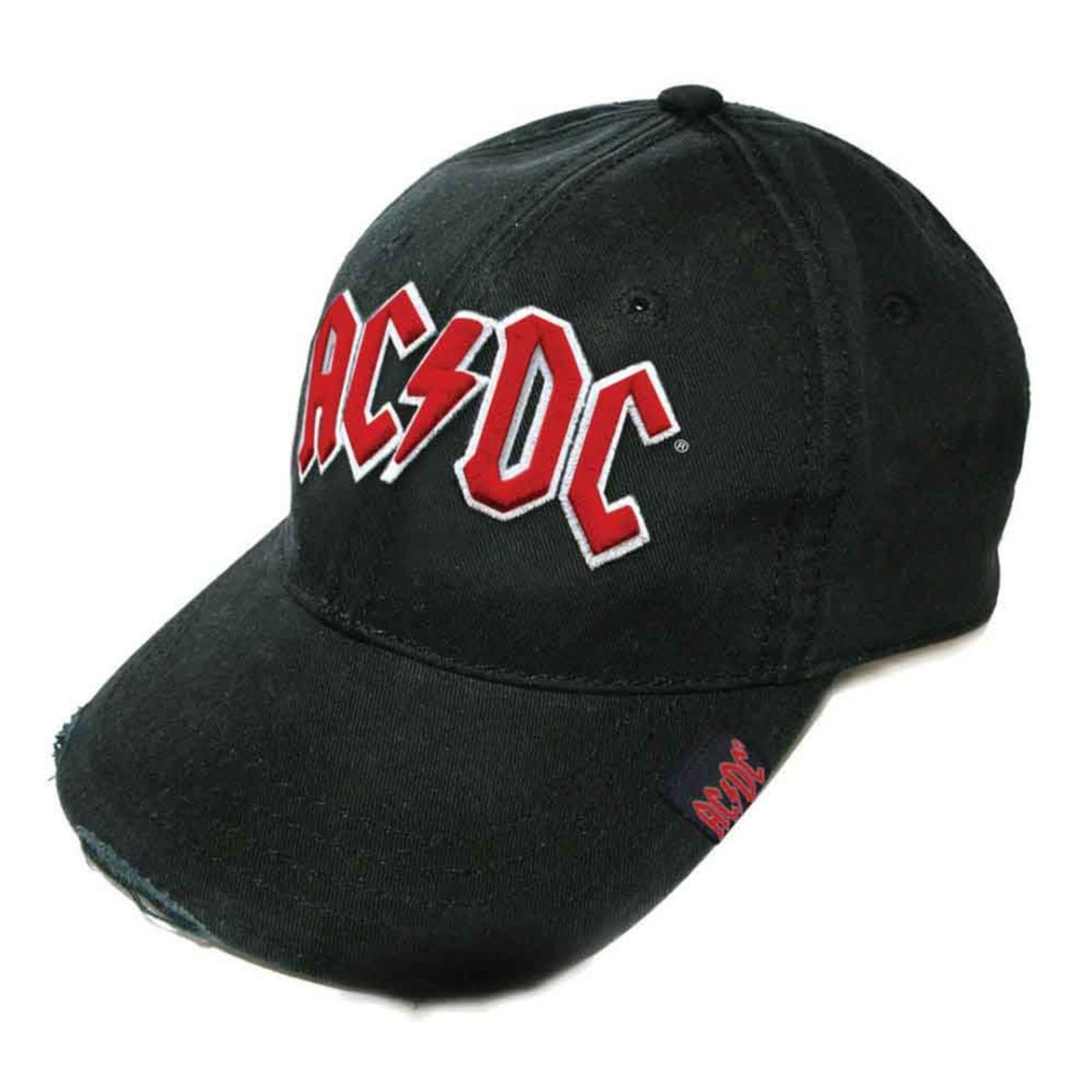 Casquette de baseball unisexe AC/DC : Logo rouge (noir)
