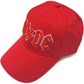 Casquette de baseball unisexe AC/DC : Logo rouge (Rouge)