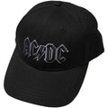 AC/DC Unisex Baseball Cap: Black Logo (Black)