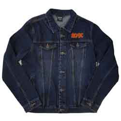 Blouson en jean unisexe AC/DC : About To Rock (Imprimé au dos) - bleu denim