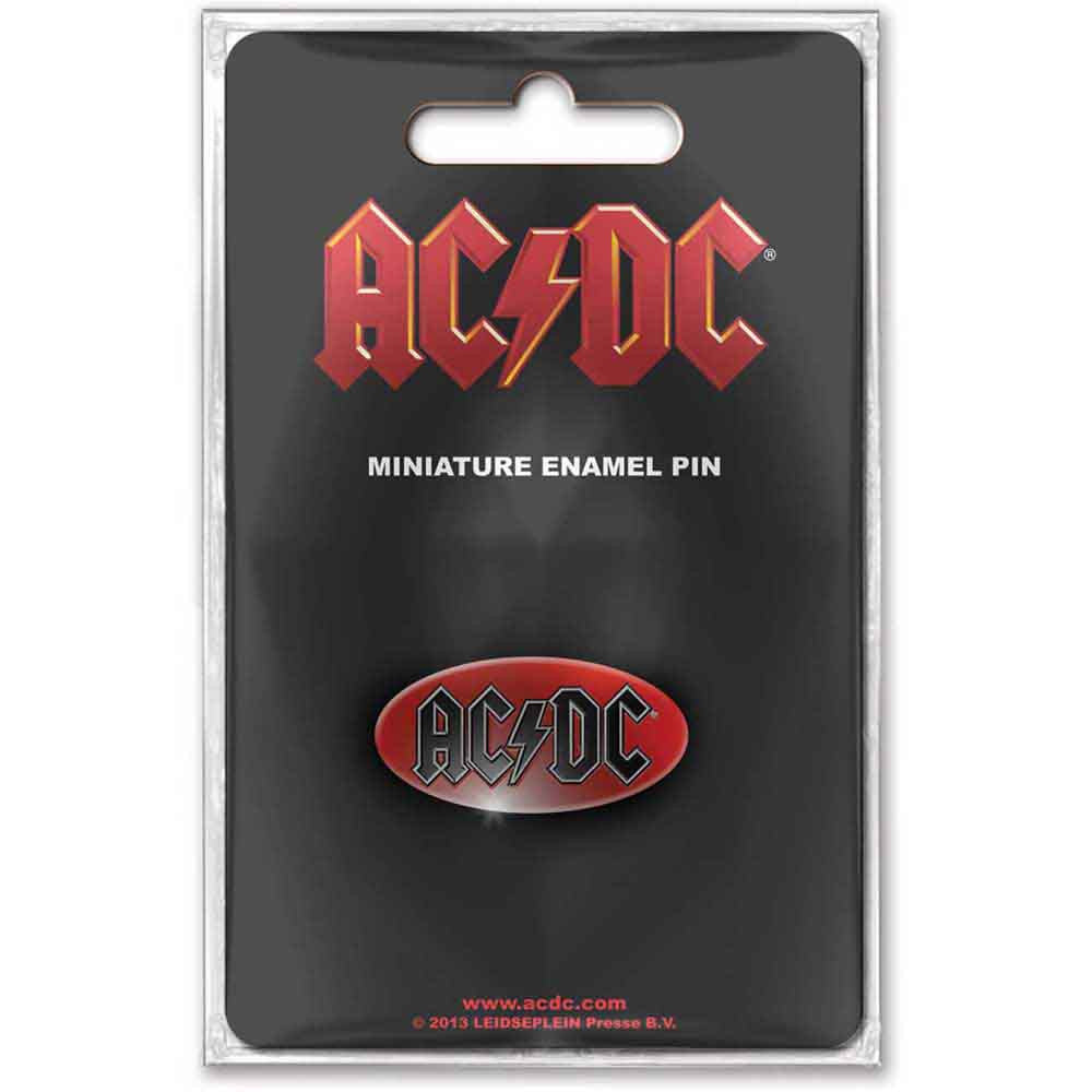 AC/DC Mini Pin Badge: Oval Logo Mini