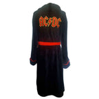AC/DC Unisex Bathrobe: Logo (Black) (Back Print)