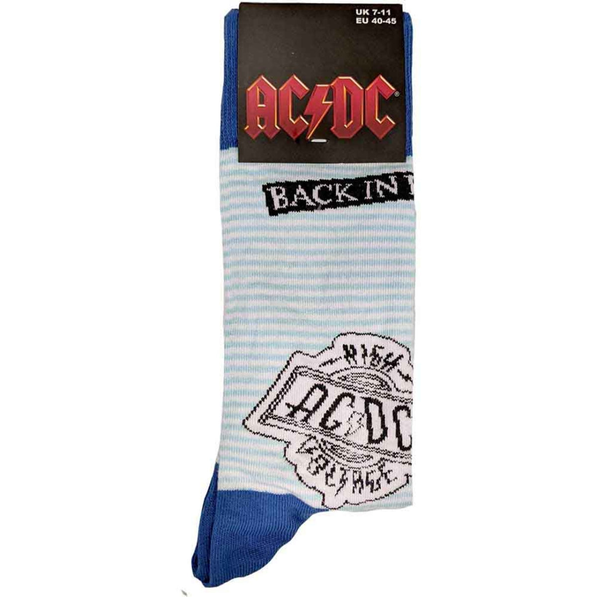 Chaussettes courtes AC/DC unisexes : Icons (Bleu) (Taille UK 7 - 11)