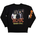 AC/DC Sweatshirt: H2H Band (Sleeve Print) - black