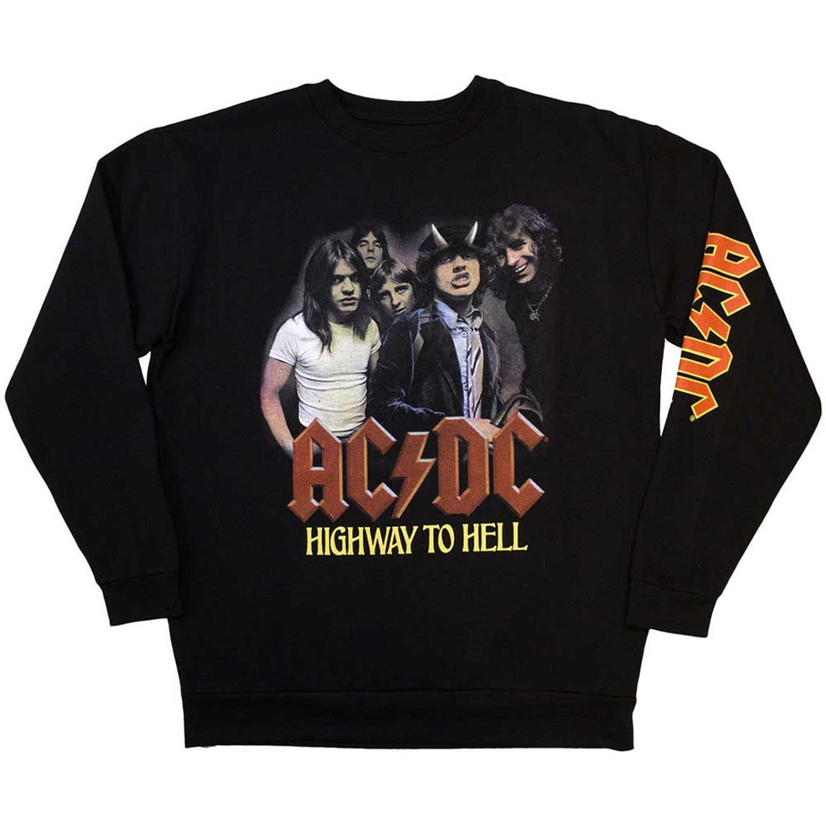 Sweat-shirt AC/DC : H2H Band (Impression sur les manches) - noir