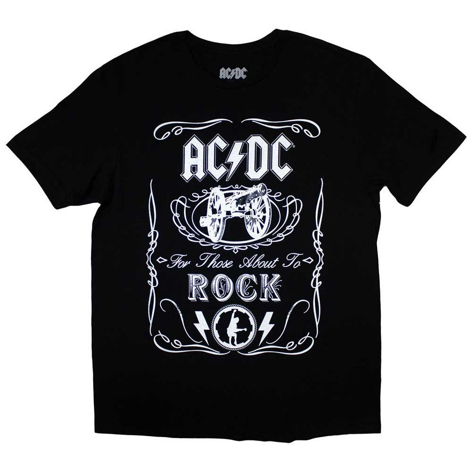 T-shirt AC/DC Enfant : Vintage Cannon Swig (Noir)