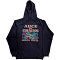 Alice In Chains Unisex Pullover Hoodie: Totem Fish - navy blue