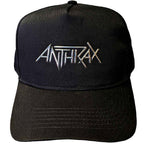 Casquette de baseball unisexe Anthrax : Logo Sonic Silver (Noir)