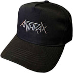 Casquette de baseball unisexe Anthrax : Logo Sonic Silver (Noir)