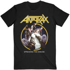 Anthrax - Spreading The Disease Track list (Back Print) - black
