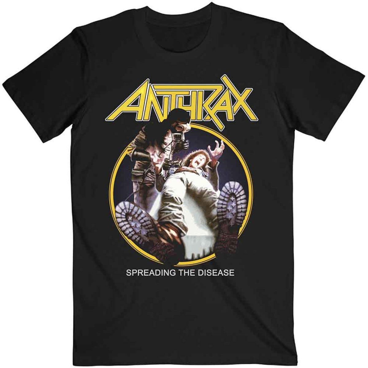 Anthrax - Spreading The Disease Liste des titres (Impression au dos) - noir