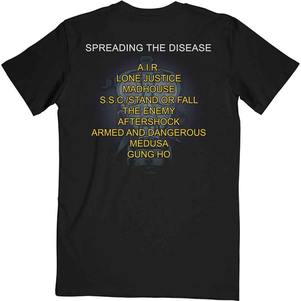 Anthrax - Spreading The Disease Track list (Back Print) - black