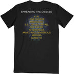 Anthrax - Spreading The Disease Track list (Back Print) - black