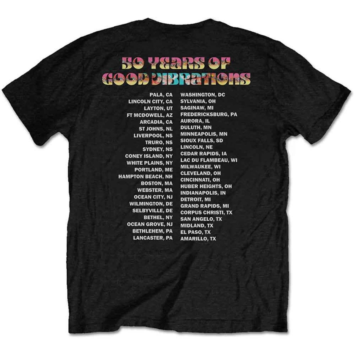 The Beach Boys - Good Vibes Tour (Back Print) - black
