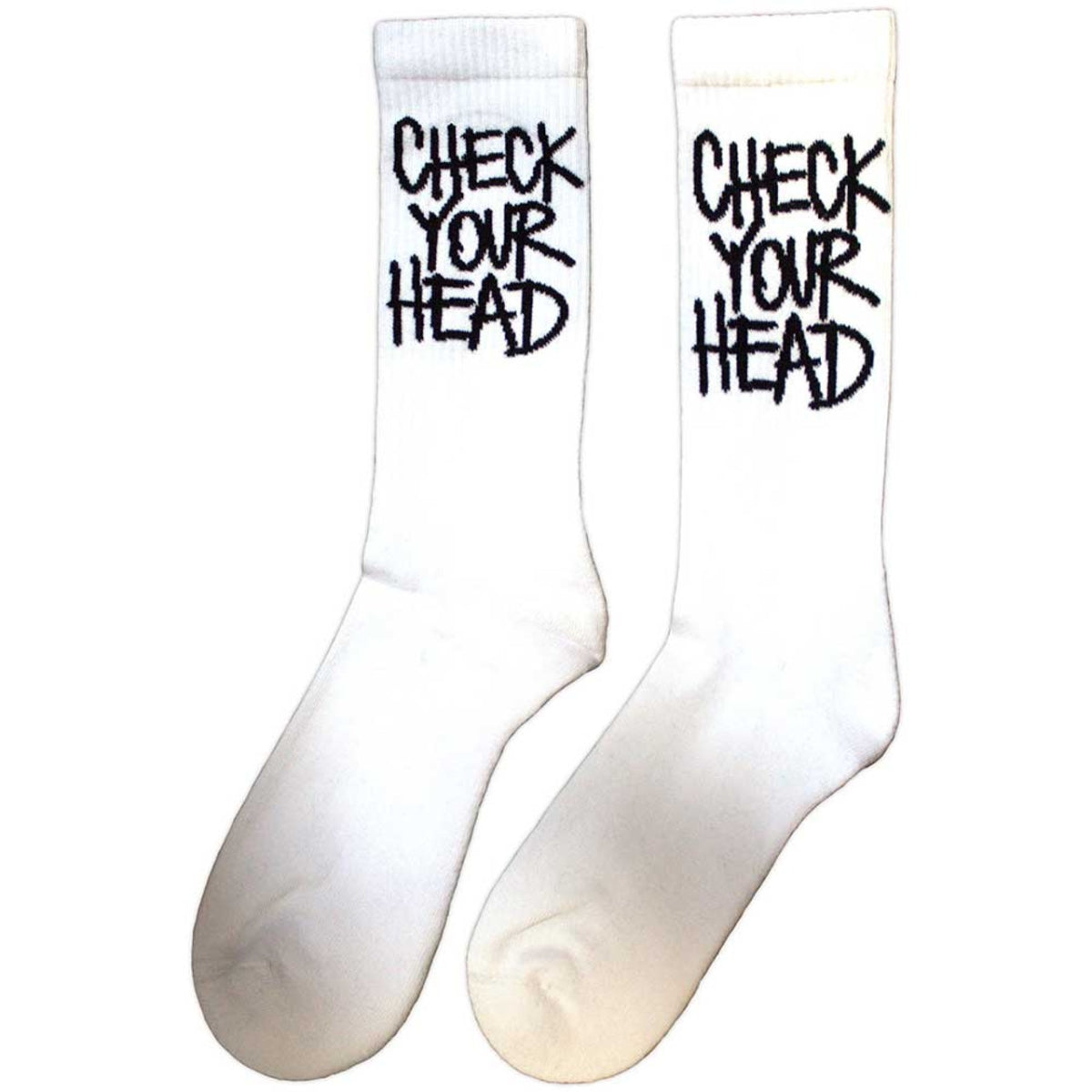 The Beastie Boys Unisex Terry Socks: Check Your Head (White)
