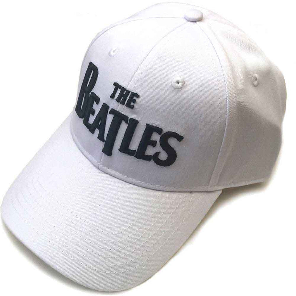 Casquette de baseball unisexe The Beatles : logo T noir (blanc)