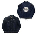 Veste en Jean Unisexe The Beatles : Logo Tambour (Imprimé au Dos) - bleu denim
