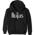 The Beatles Unisex Hoodie: Drop T Logo - black