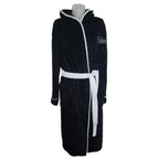 The Beatles Unisex Bathrobe: Drop T Logo (Black) (Back Print)