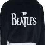 The Beatles Unisex Bathrobe: Drop T Logo (Black) (Back Print)