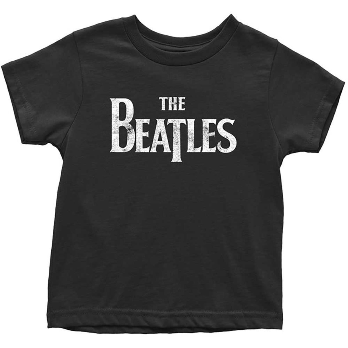 T-shirt The Beatles enfant et bébé : logo Drop T (noir)