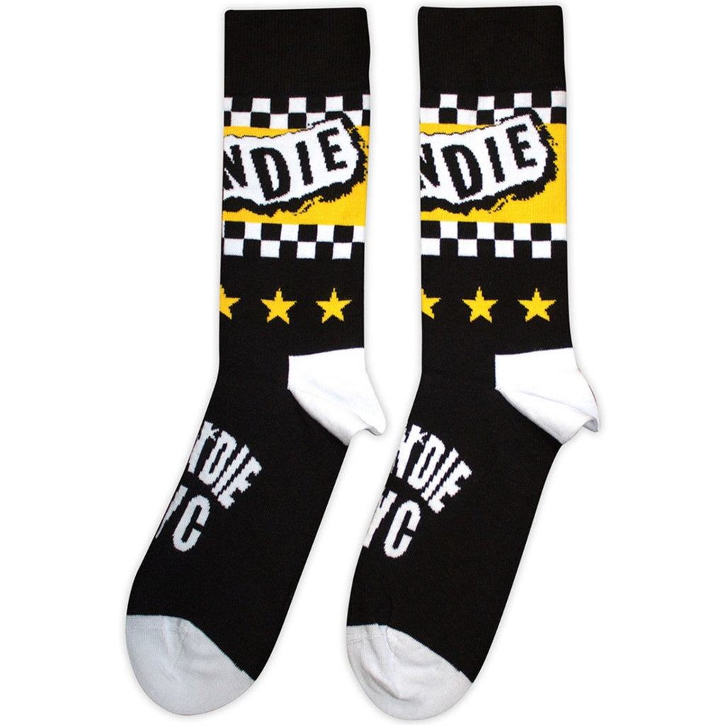 Chaussettes courtes unisexe Blondie : Logo NYC (Noir) (Taille unique 40-45)