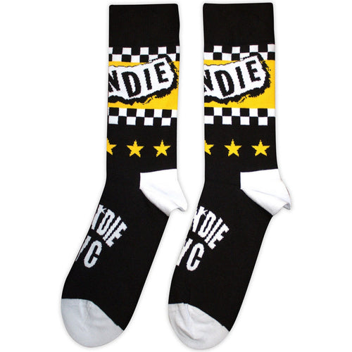 Chaussettes courtes unisexe Blondie : Logo NYC (Noir) (Taille unique 40-45)