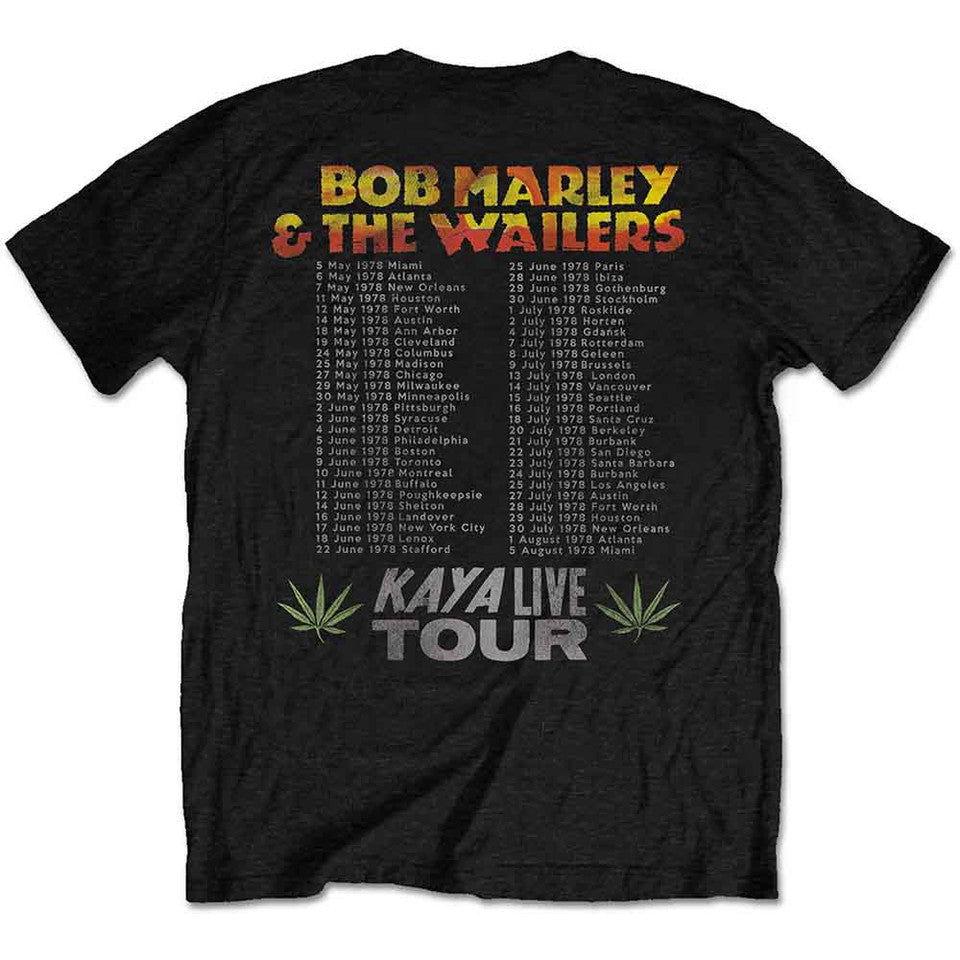 Bob Marley - Kaya Tour (Back Print) - black