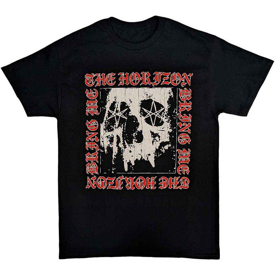 Bring Me The Horizon - Metal Logo Skull - black