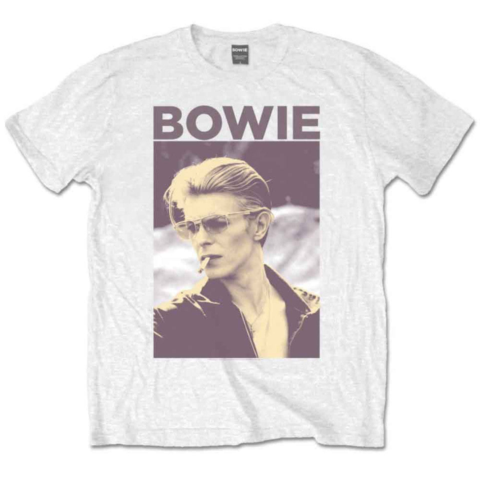 David Bowie - Smoking - white