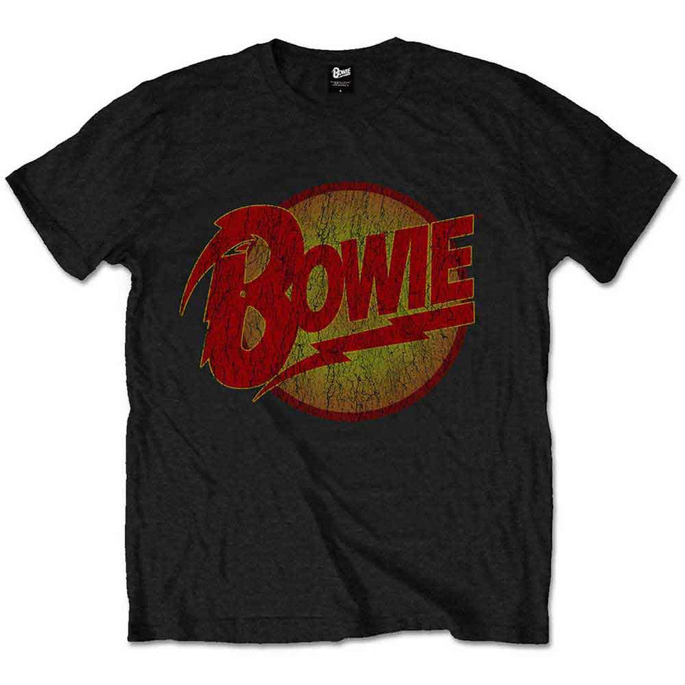 T-shirt Enfant David Bowie : Logo Diamond Dogs Vintage (Noir)