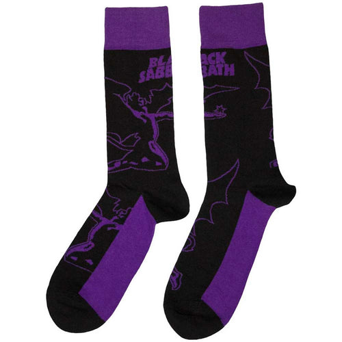 Chaussettes unisexe Black Sabbath : Logo et Démon (Noir) (Taille UK 7 - 11)
