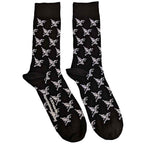 Black Sabbath Unisex Ankle Socks: Demon Pattern (Black) (EU Size 40 - 45)