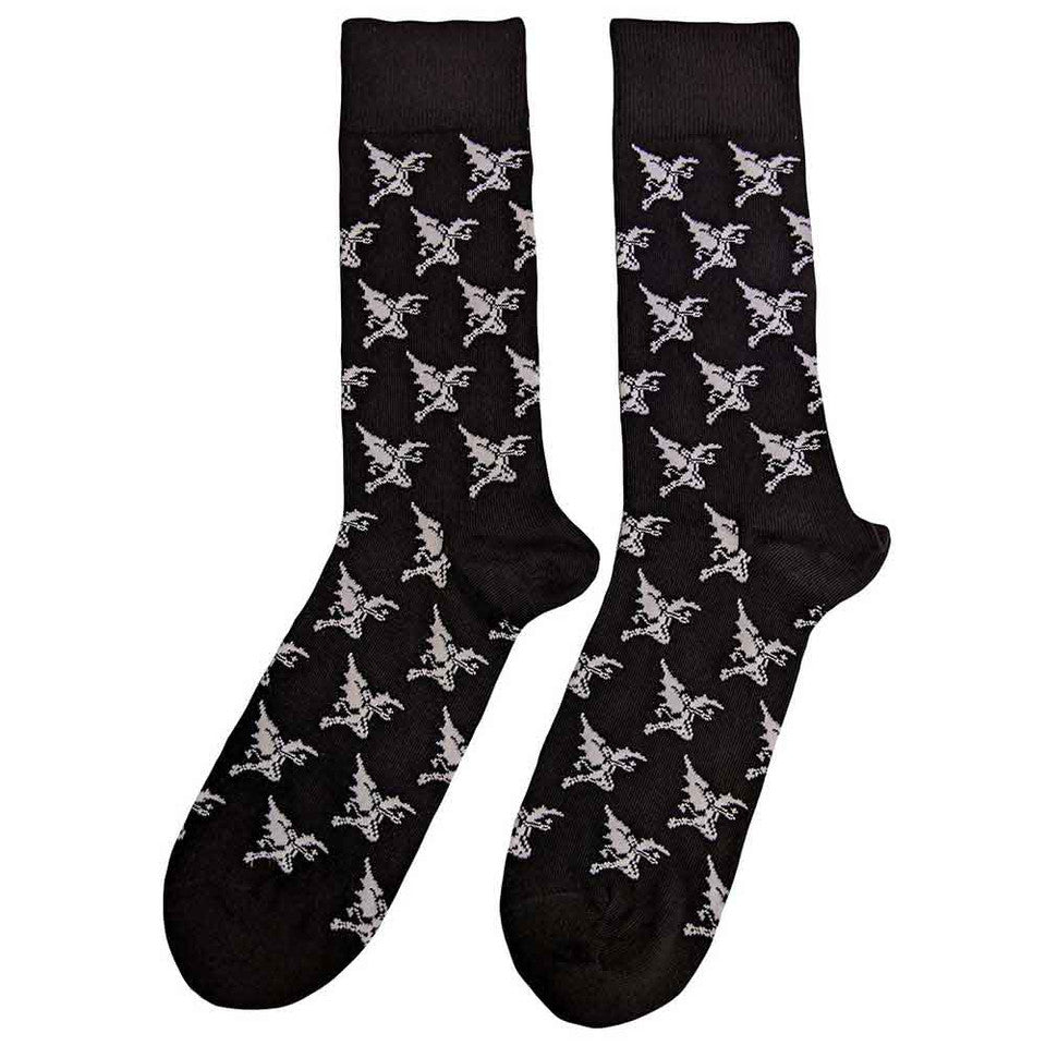 Black Sabbath Unisex Ankle Socks: Demon Pattern (Black) (UK Size 7 - 11)