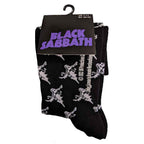 Black Sabbath Unisex Ankle Socks: Demon Pattern (Black) (EU Size 40 - 45)