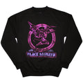 Black Sabbath Sweatshirt: Neon Pink Henry (Oversized) - black