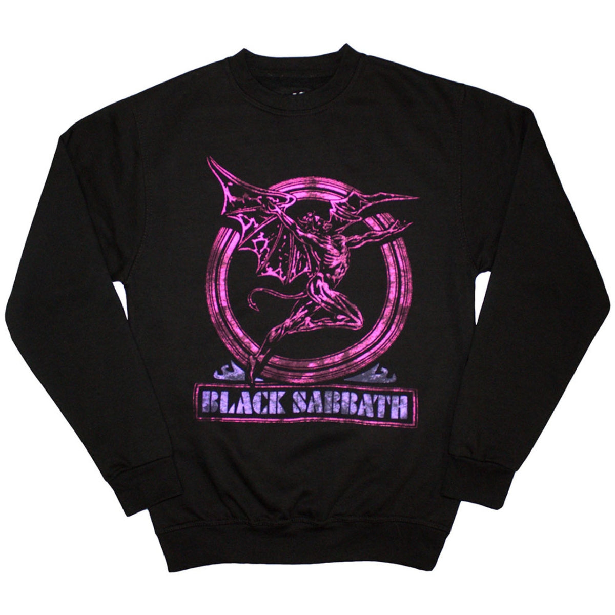 Sweat-shirt Black Sabbath: Neon Pink Henry (Oversize) - noir