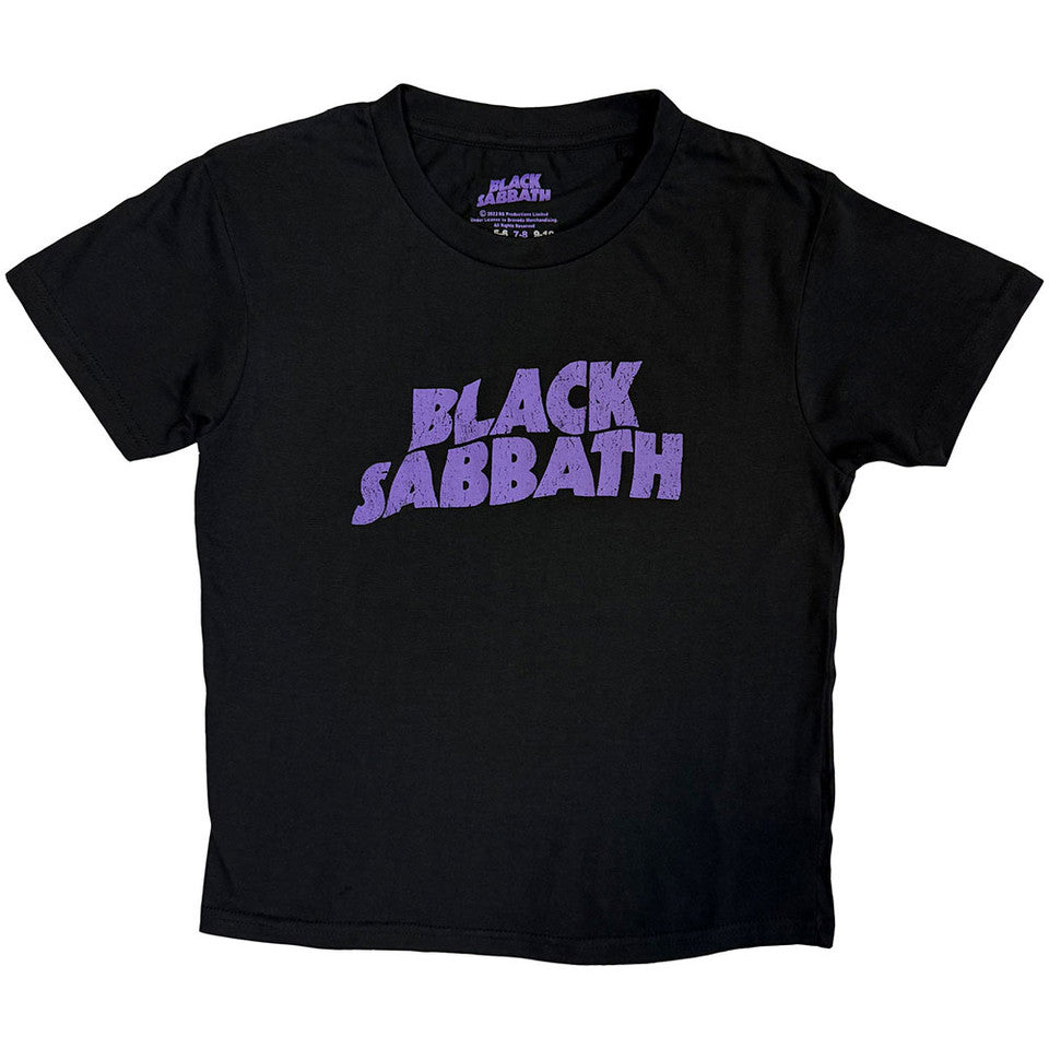 T-shirt Enfant Black Sabbath : Logo Wavy (Noir)