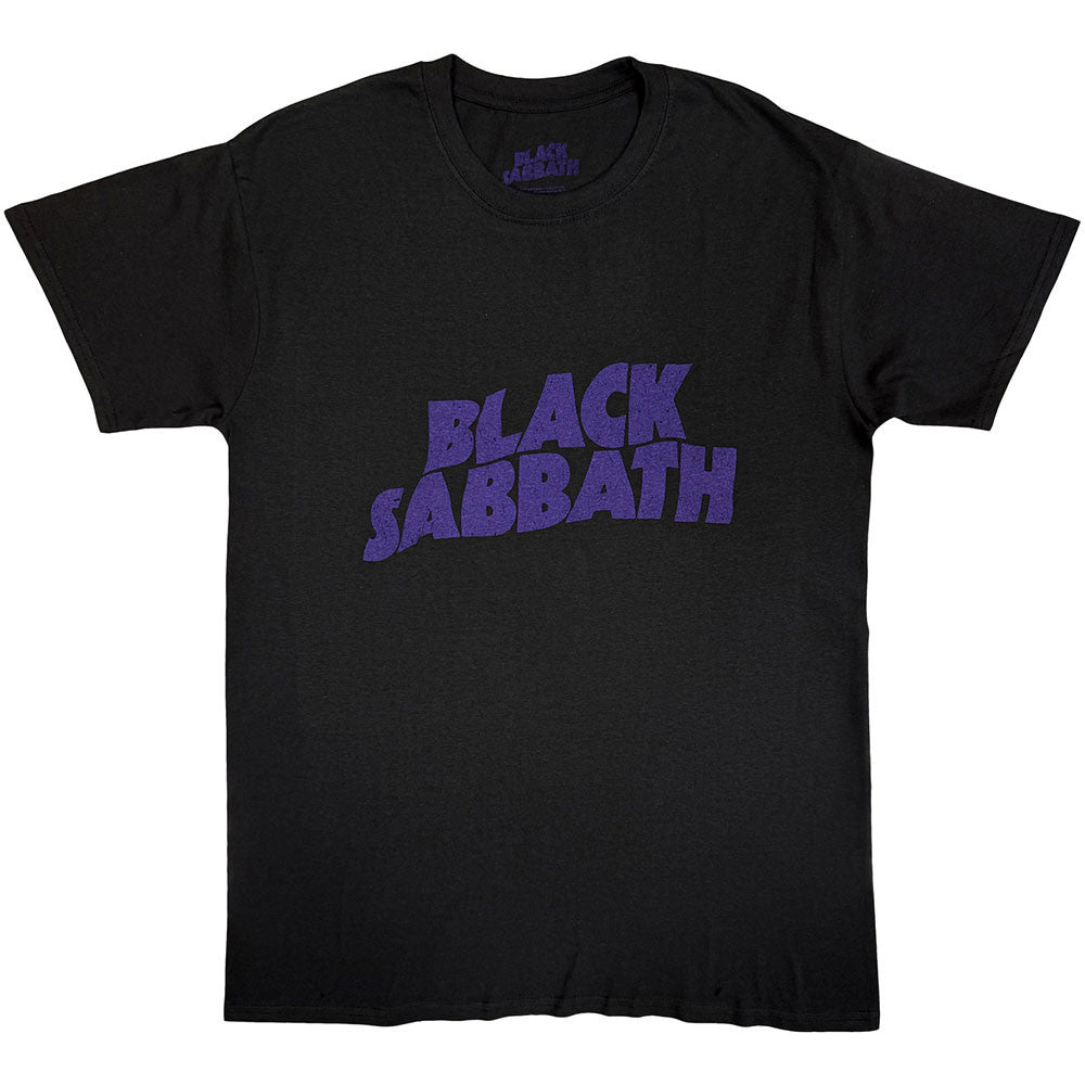 Black Sabbath - Logo ondulé vintage - noir