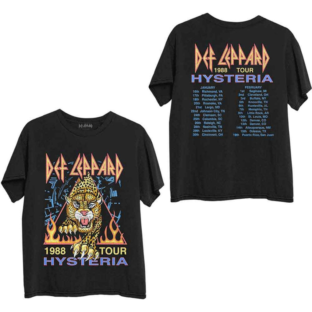 Def Leppard - Hysteria '88 (Back Print) - black