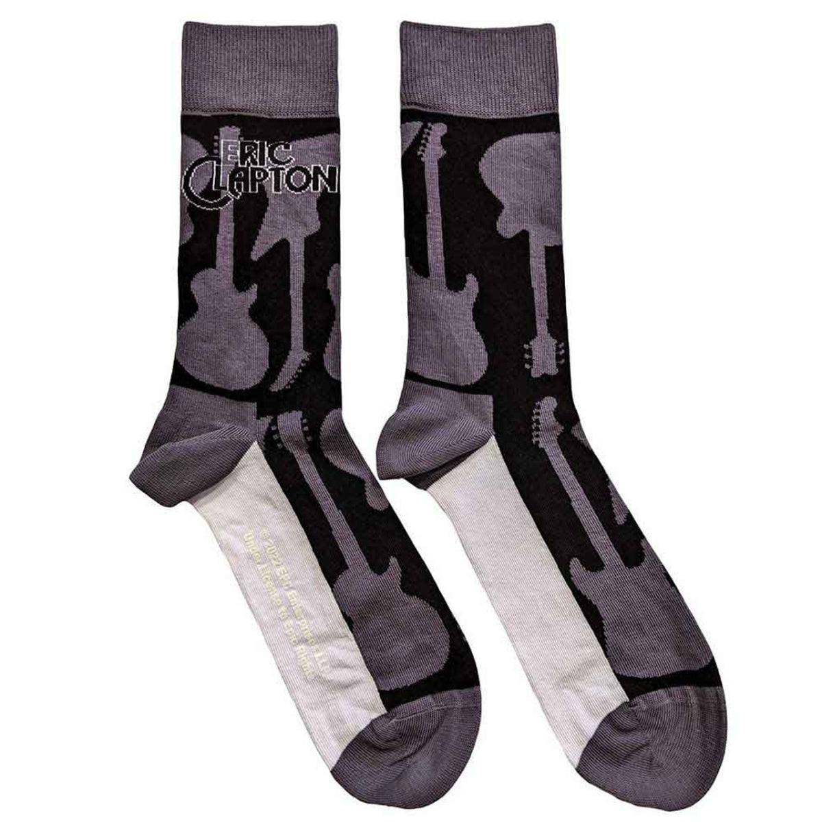 Chaussettes de cheville unisexes Eric Clapton : Guitares (Gris) (Taille UK 7 - 11)