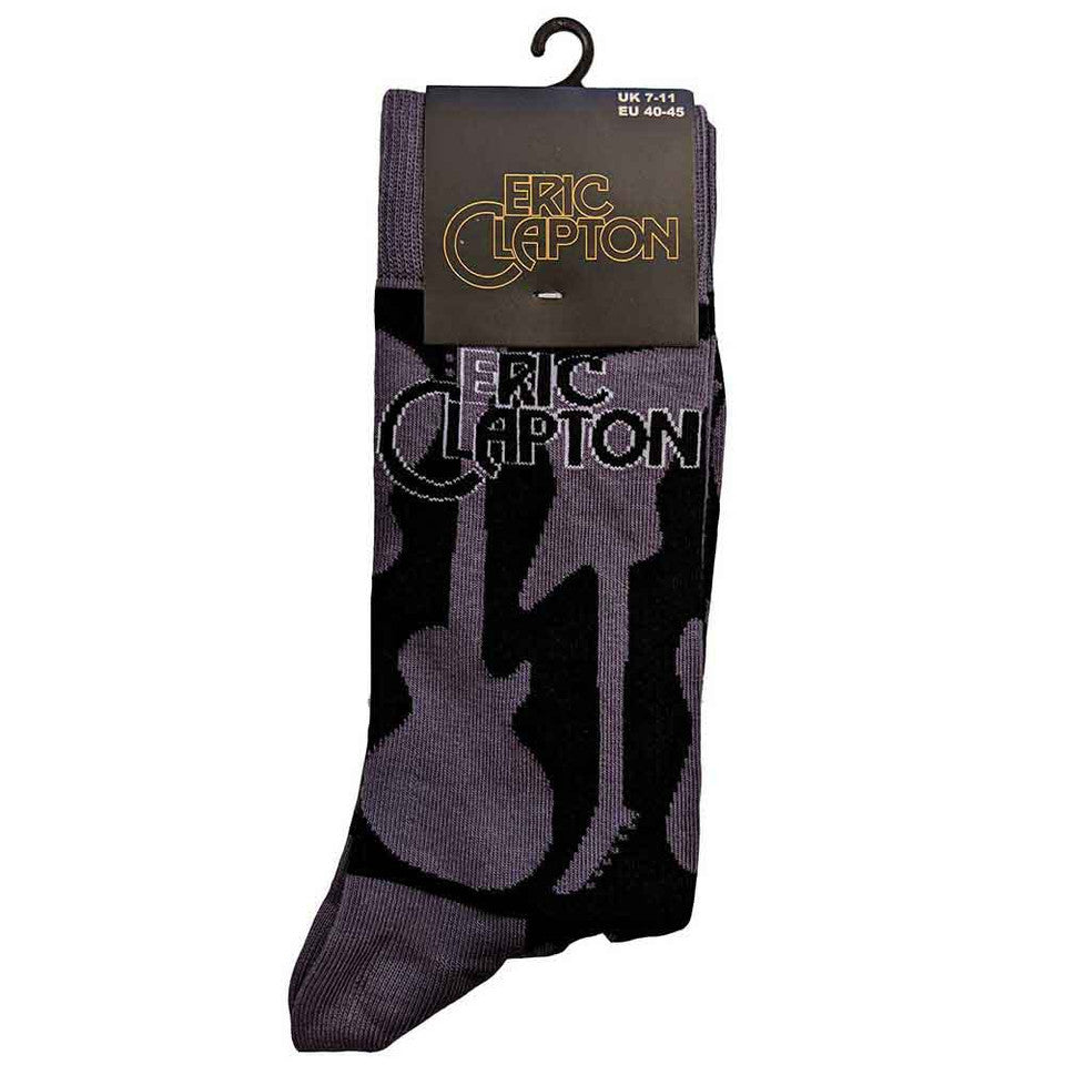 Chaussettes de cheville unisexes Eric Clapton : Guitares (Gris) (Taille UK 7 - 11)
